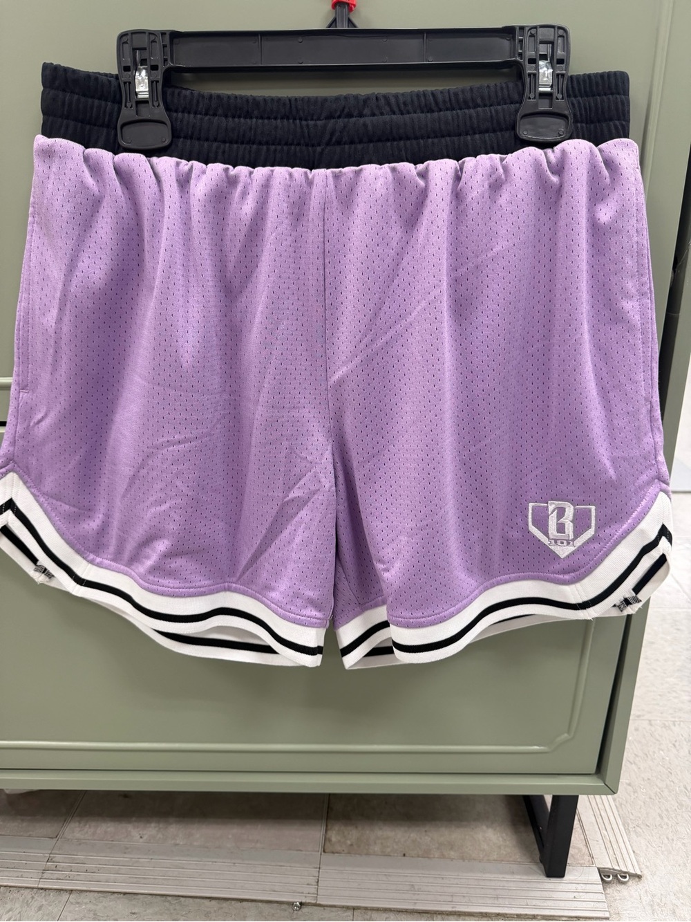 Authentic Baseball Lifestyle 101 Men's Athletic Mesh Shorts with Contrast Trim